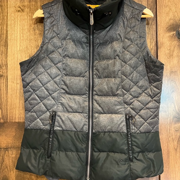 Lole Jackets & Blazers - Lole puffer puffy vest, woman’s size large vest. Black and gray with pockets.